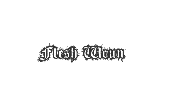 Flesh Wound font thumb